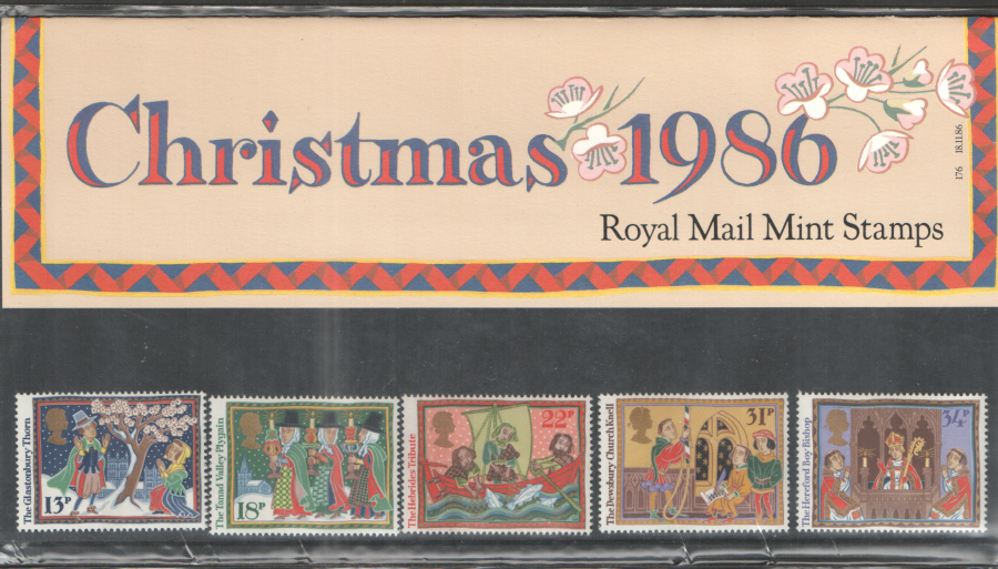 (image for) 1986 Christmas Royal Mail Presentation Pack 176 - Click Image to Close